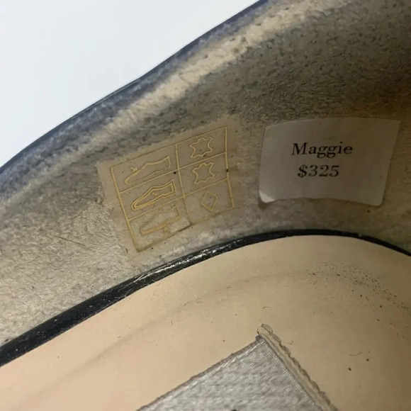 Lk Bennet Maggie Sandal Wedge Espadrilles Patent Leather Heels Black 39.5 US 9 - Picture 9 of 11